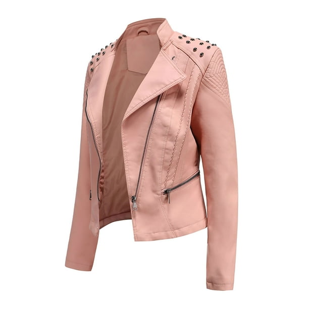 Men/'s Leather Biker Casual Jacket Slim Fit Motorcycle Blazer Coat Outwear Tops